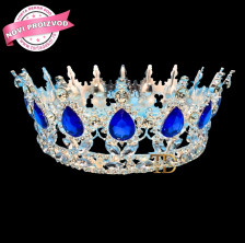 KRUNA MISS - Metal - Srebro Plava